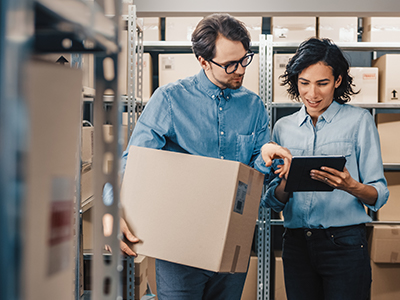 Erfahrene Teams bereiten die Onlineshop-Logistik vor. | Mail Boxes Etc.